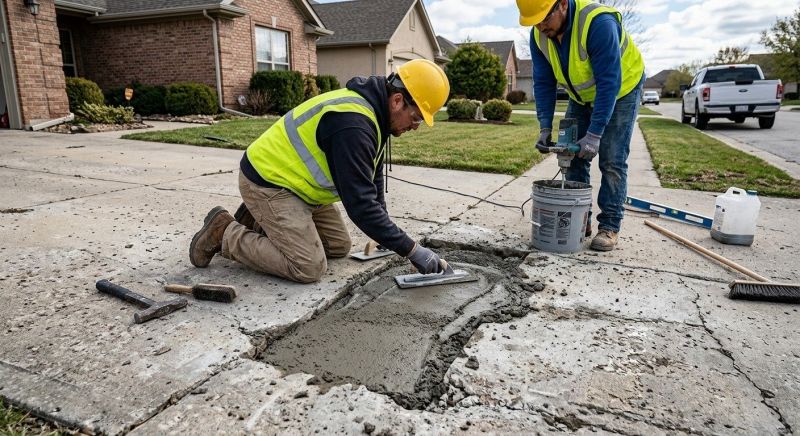 Concrete Slab Repair in West Des Moines, IA